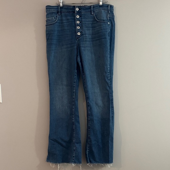 Pilcro and the Letterpress Denim - Pilcro and the Letterpress Indigo Wide Leg Jeans